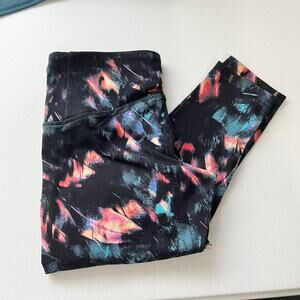 Tuff Athletics Stretch Legging Women Size xs Black Multi Colored Size xs
